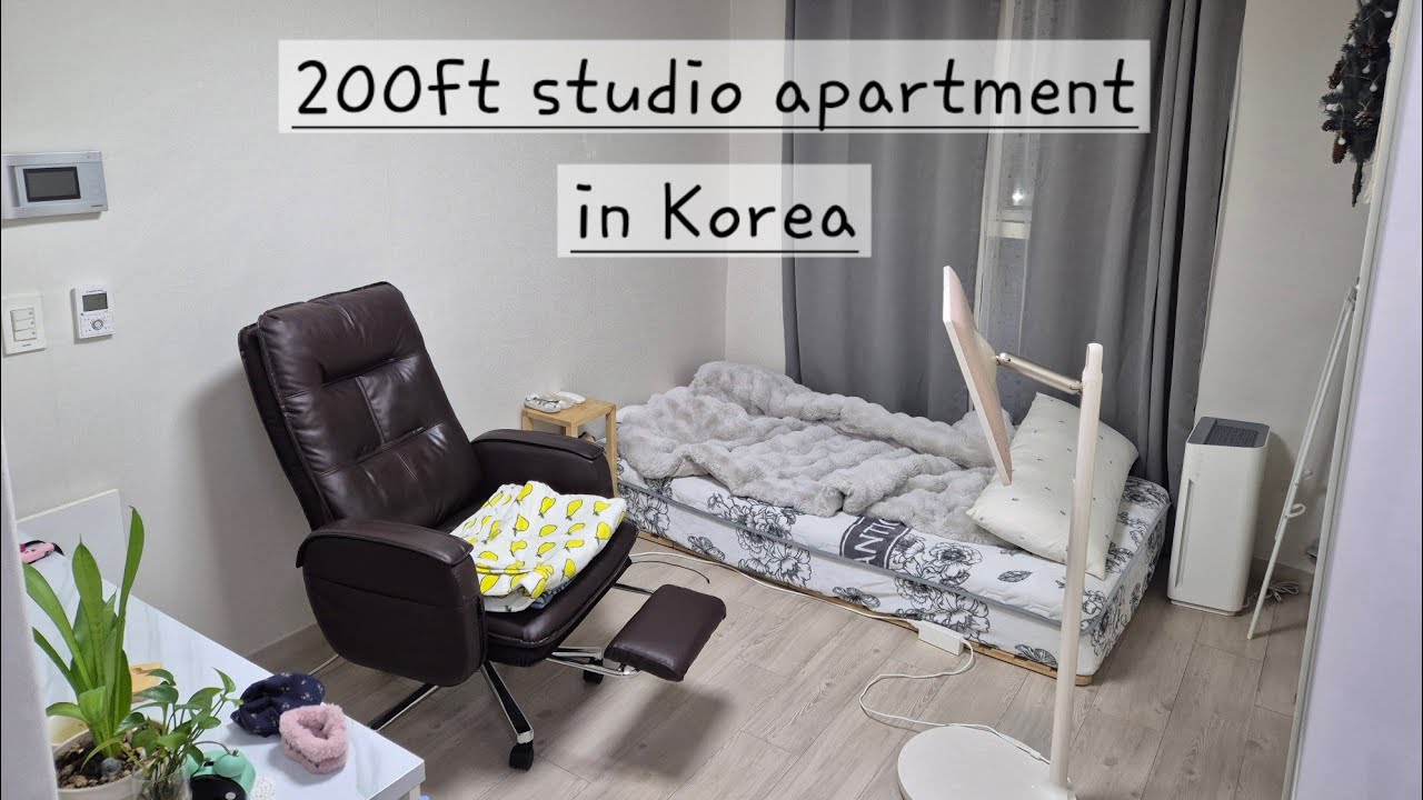 ‼️ How I live in 200ft studio apartment in Korea!
