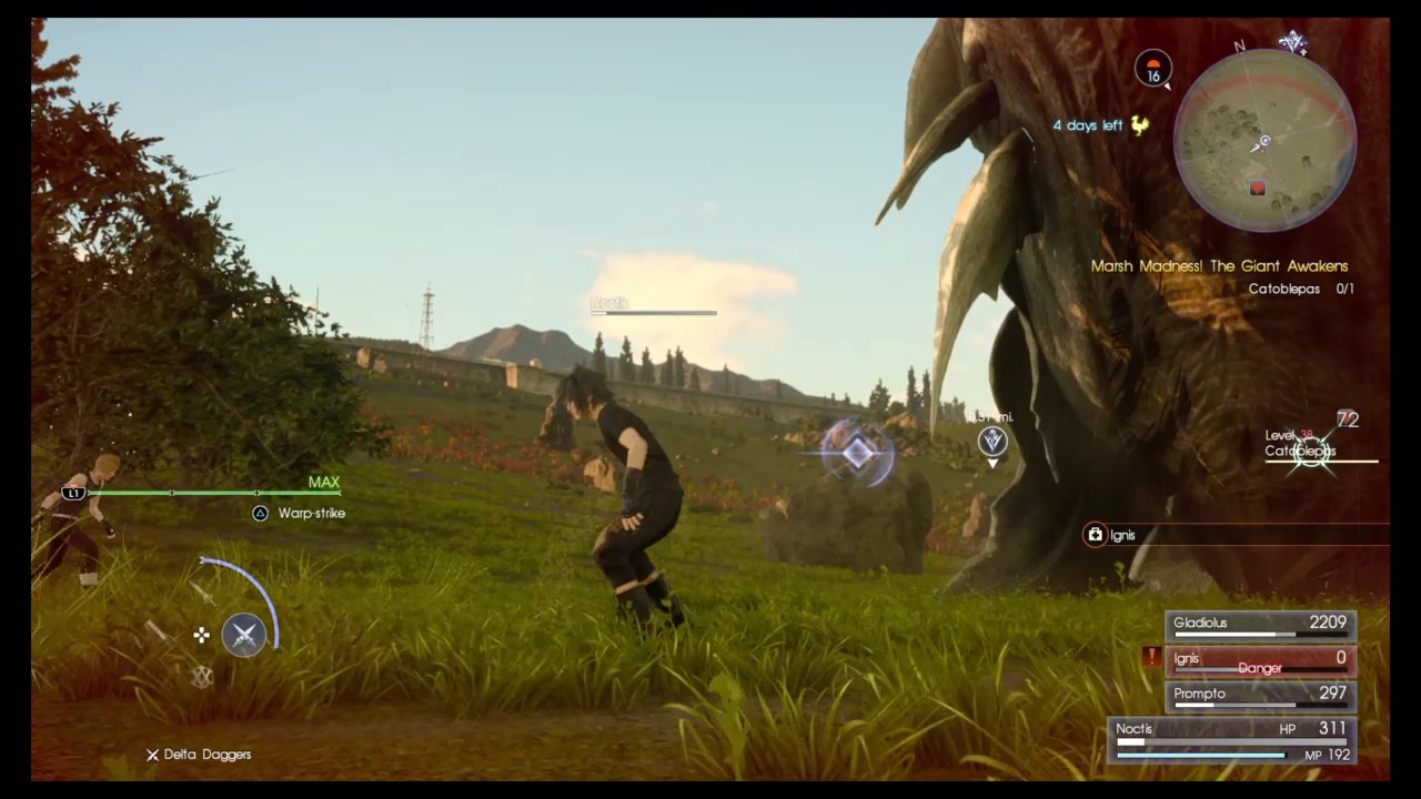 Summoning Titan in Final Fantasy XV / 15 PS4