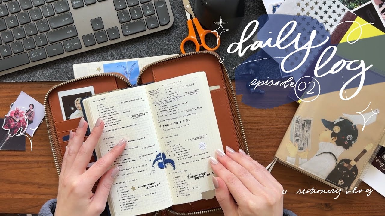 daily log diaries | ep. 02 | on printing photos, journaling systems, week 2 hobonichi update