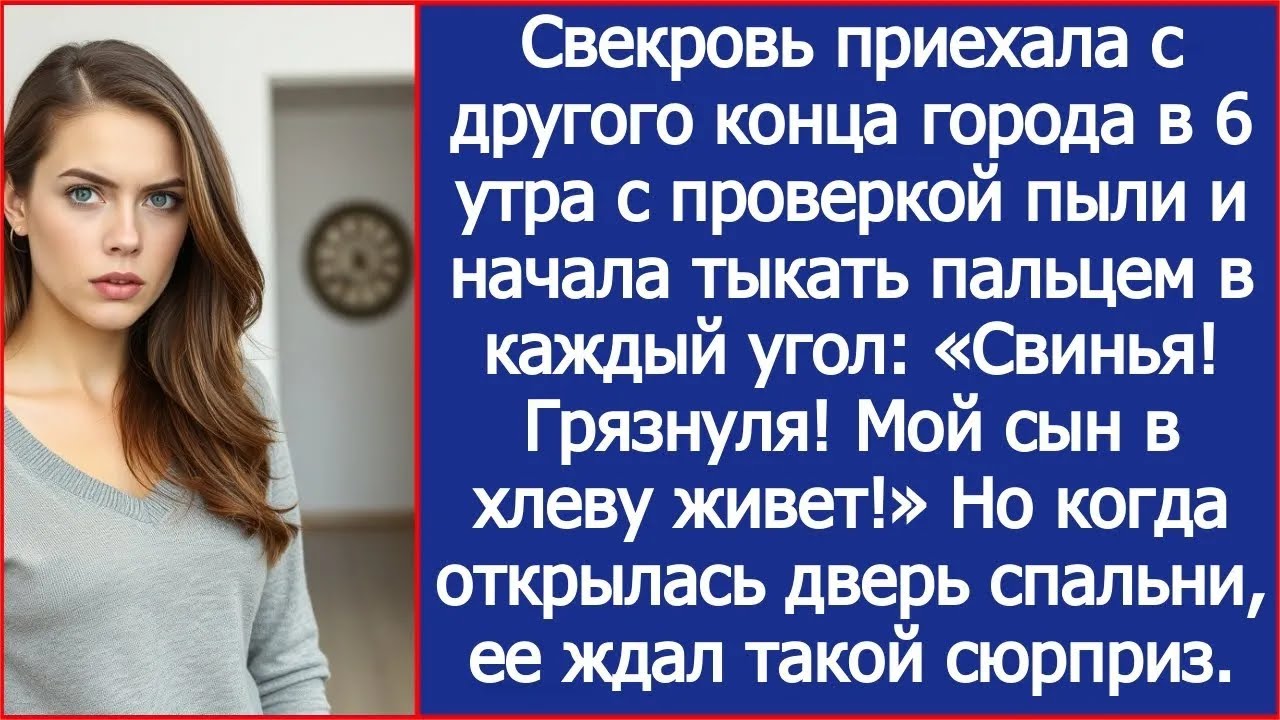 Свекровь приехала в 6 утра с проверкой пыли  Но когда открылась дверь спальни, ее ждал такой сю