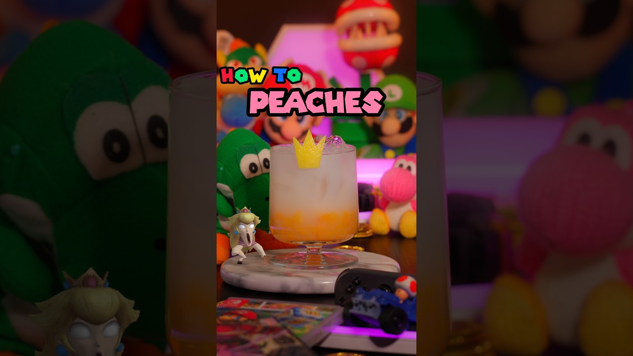 How To Make Peaches | Mario Cocktail | #peaches #mario #sincitybartender