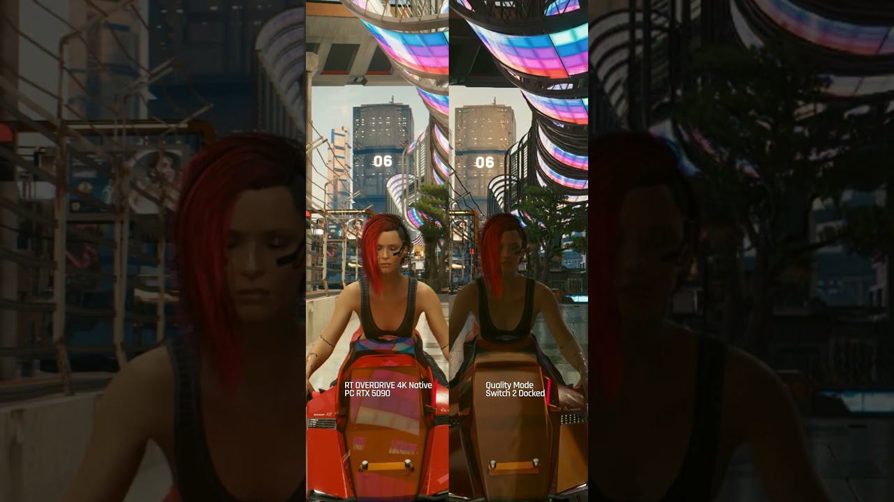 Switch 2 vs RTX 5090 Cyberpunk 2077 #nintendoswitch2 #rtx5090 #cyberpunk2077