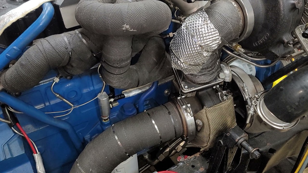 DT466 SWAP in a FORD SUPER DUTY - Exhaust/Turbos