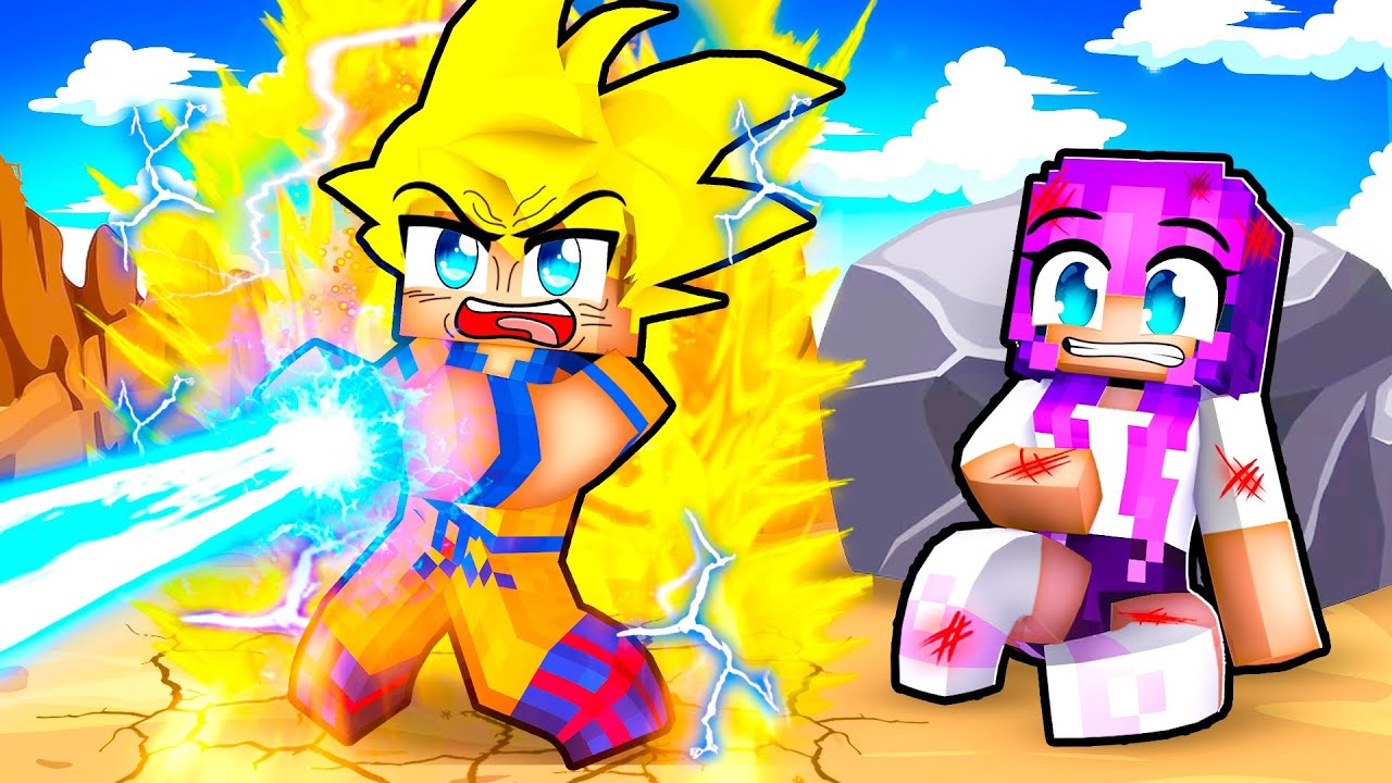 Playing as a PROTECTIVE GOKU in Minecraft!