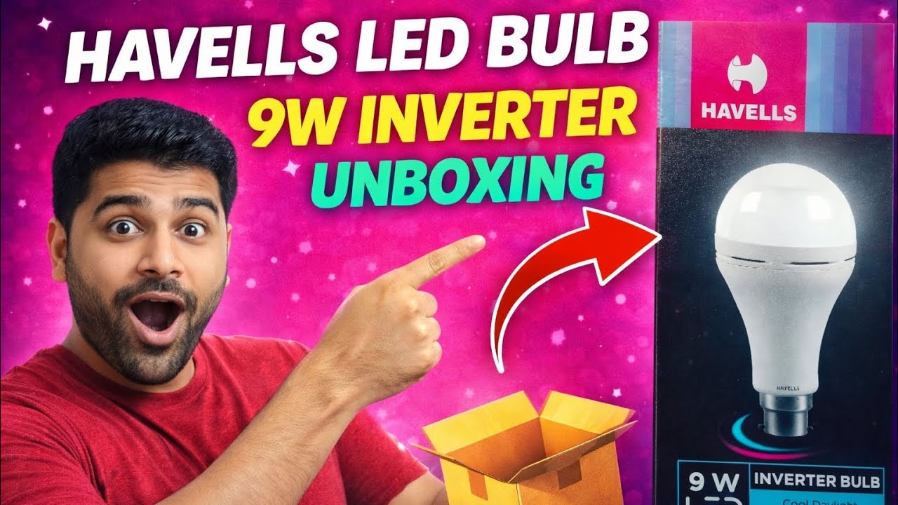Unboxing of Havells LED Inverter bulb #Havells #Reo #orient #unboxing #ledbulb #inverter 