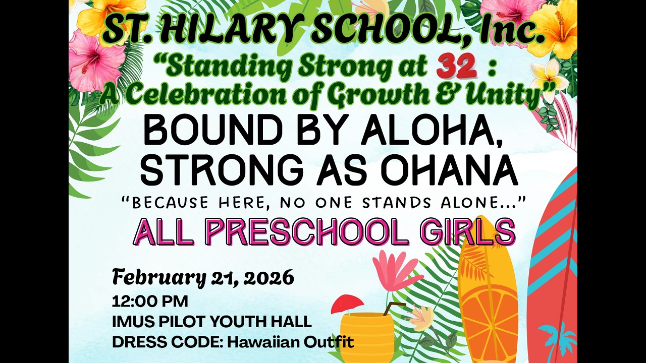 BOUND BY ALOHA, STRONG AS OHANA ALL PRESCHOOL GIRLS HAWAII FIVE O