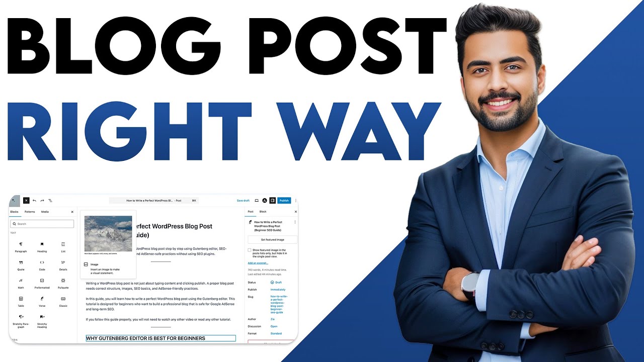 How to Write a Perfect WordPress Blog Post (Beginner SEO + Images Guide)