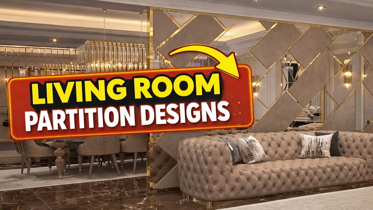  Stop Using Walls! Try These Modern Living Room Partitions|Stylish Room Divider for Lvg & Dwg Room
