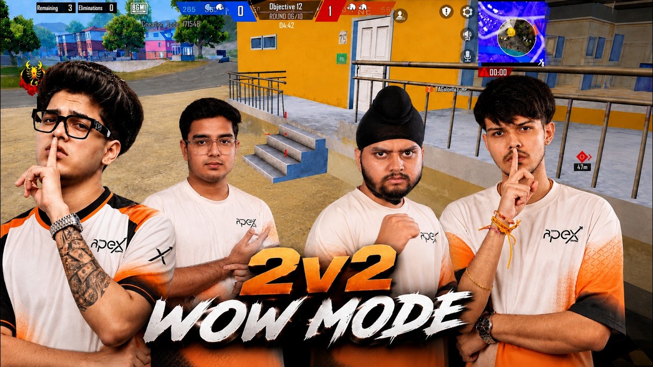 2x2 В РЕЖИМЕ WOW 🔥 Безумное противостояние Jonathan и его команды! 😱 | BGMI