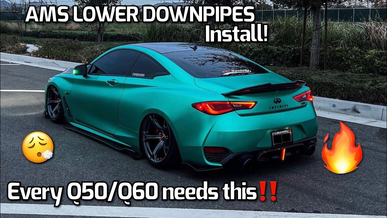 Q50/Q60 AMS Lower Downpipes Install!| **You need these”