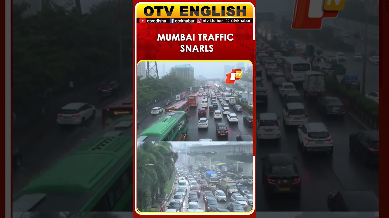 Heavy Rain Causes Traffic Snarls In Kurla, Mumbai