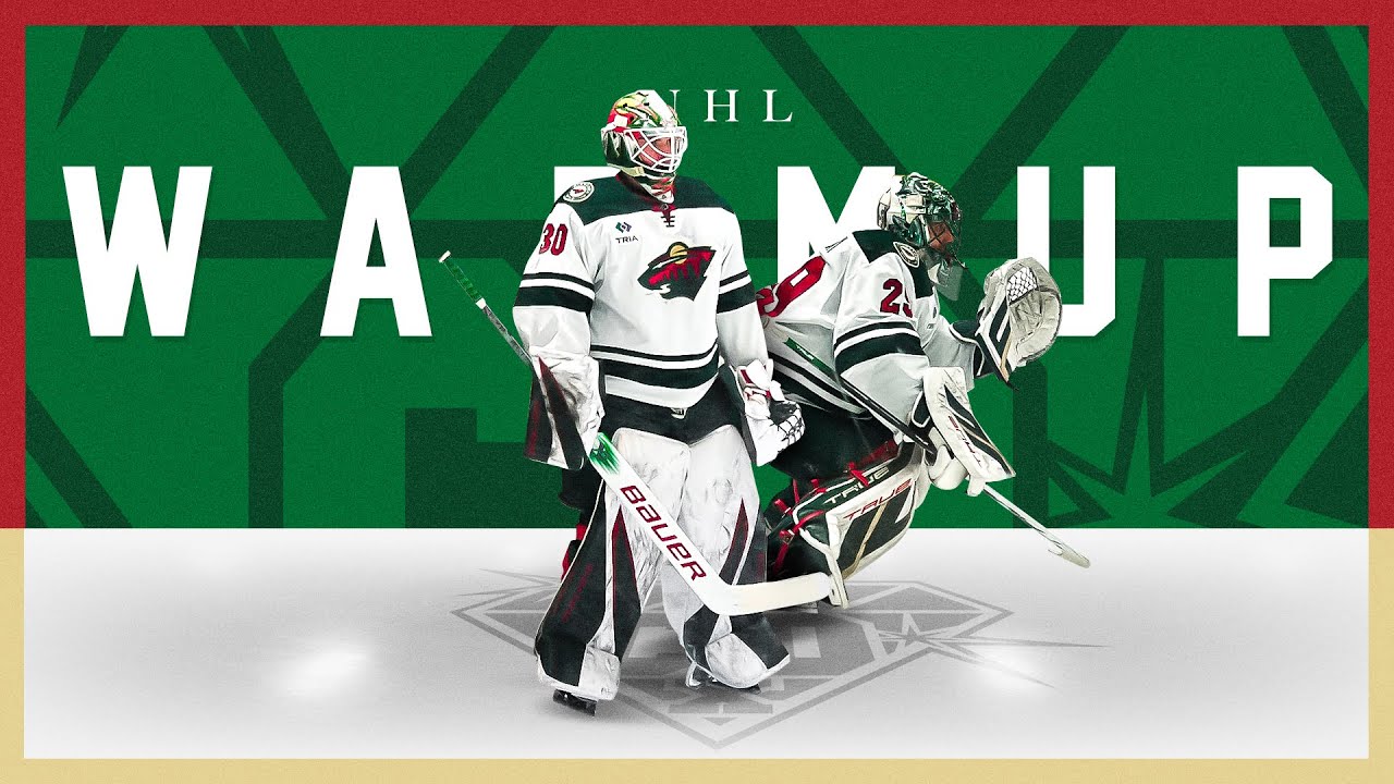 Rozgrzewka NHL: Minnesota Wild Jesper Wallstedt i Marc-Andre Fleury