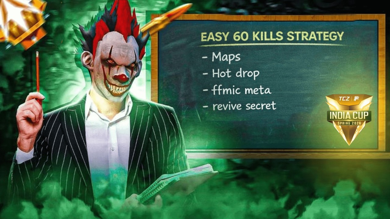 FFMIC Spring Easy 60+ Strategy for open Qualifier | Free Fire Max India Cup Guide | Don't miss !