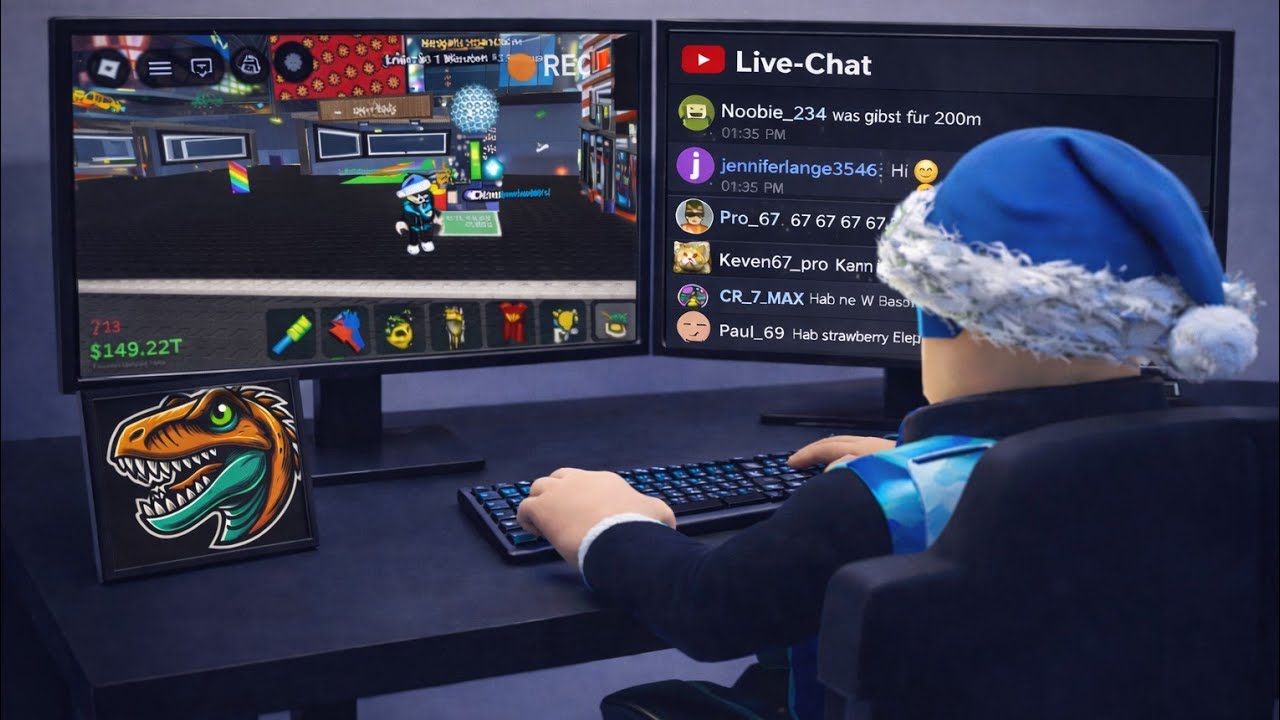 Steal a brainrot, das erste mal stream beim Event