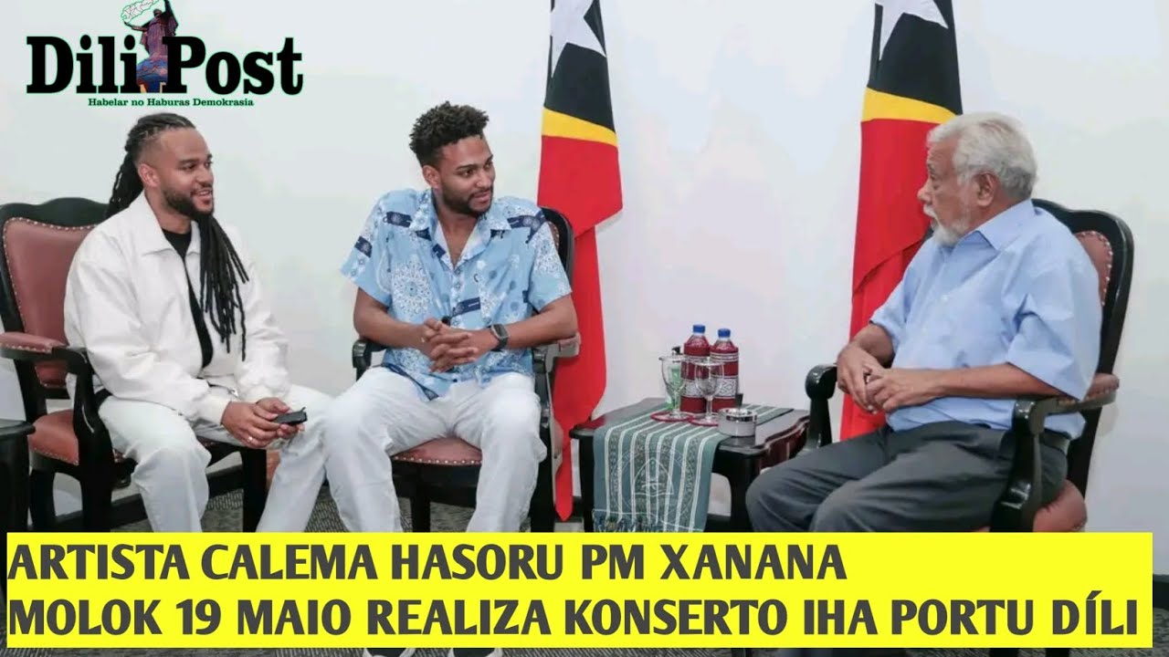Artista Calema Hasoru PM Xanana, 19 Maio Konserto iha Portu Díli