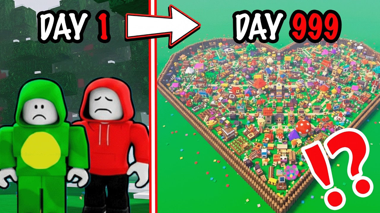 JJ and Mikey Surviving 999 DAYS in The Roblox Forest! - Maizen