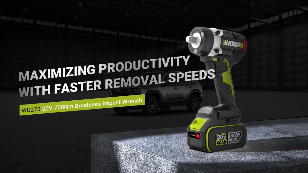 Efficient Bolt Tightening & Removal | Worx WU270 700Nm Brushless Impact Wrench