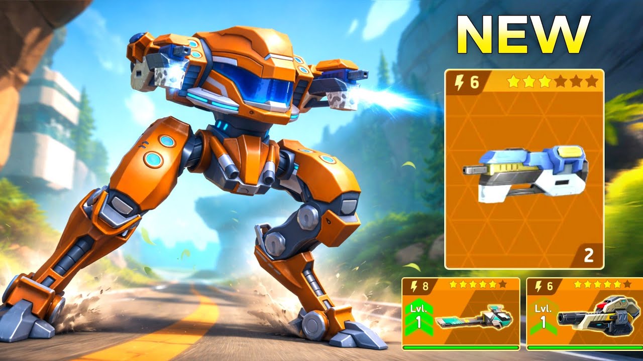 New Weapon REAVER 6, Viper 6, EM Rifle 8 with Zephyr - Mech Arena