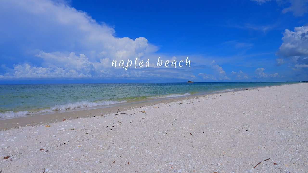 🌴 NAPLES, Florida | TRUE Beach Ambience | Relaxing Beach Sit | ☀️ Florida Beaches | Ocean Waves | 4K