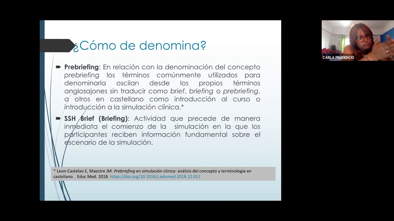 Conferencia 5. Prebriefing