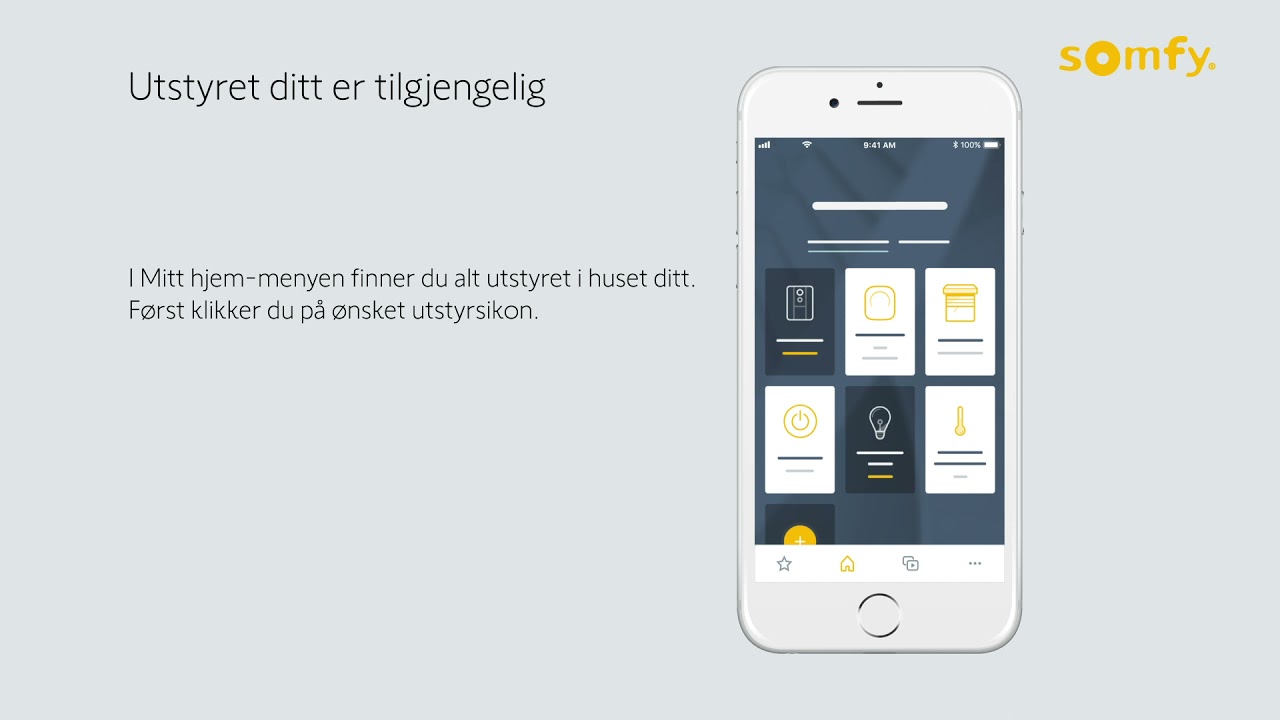 Hvordan kontrollere utstyret ditt individuelt med TaHoma appen