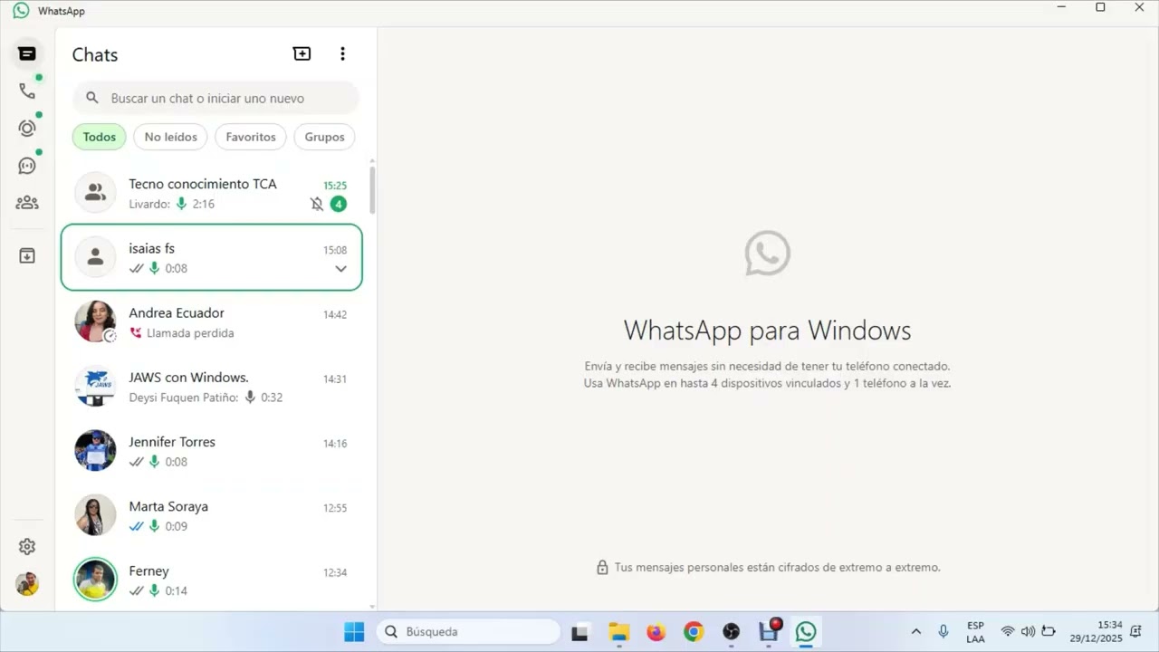 Acceso total en WhatsApp: guía accesible con JAWS y scripts poderosos