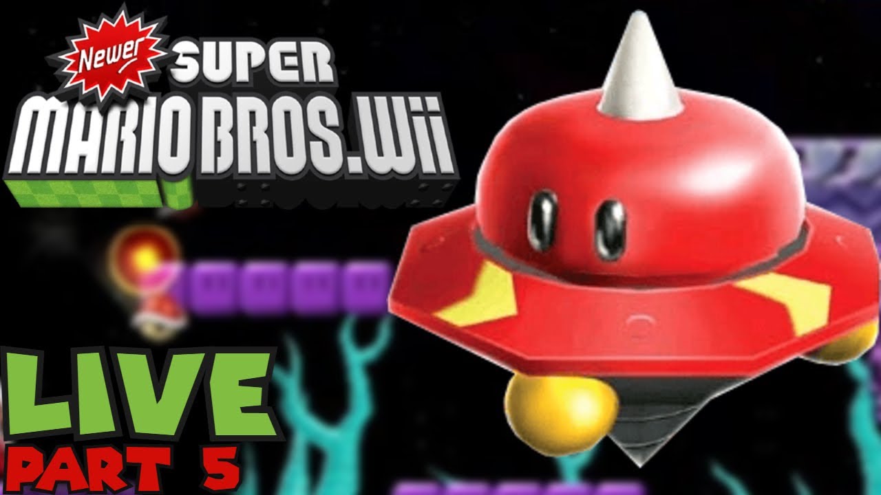Let's Play on Newer Super Mario Bros Wii l LIVE #5