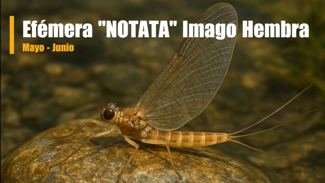 🎣 Montaje Efémera “NOTATA” Imago hembra.