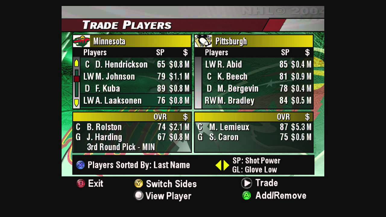 NHL 2004 Dynasty Mode-Getting Started