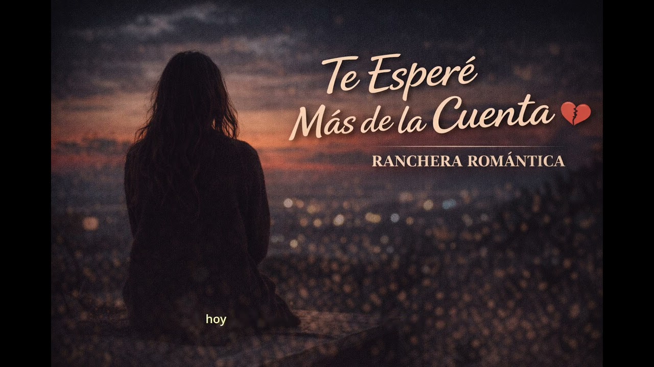 Te Esperé Más de la Cuenta | Ranchera Romántica de Paciencia y Desilusión