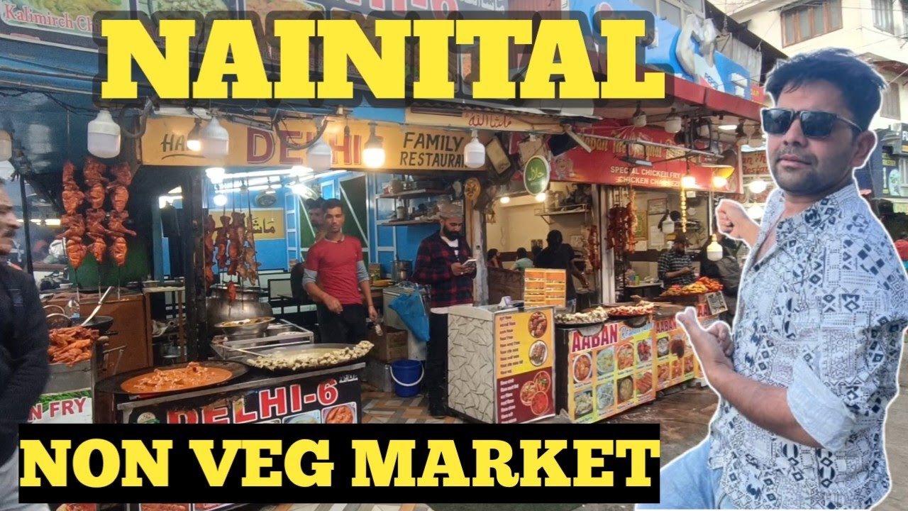 Nainital Non Veg Market || Nainital Bada Bazaar || Nainital's famous sweets 🍱🧆13 May 2024