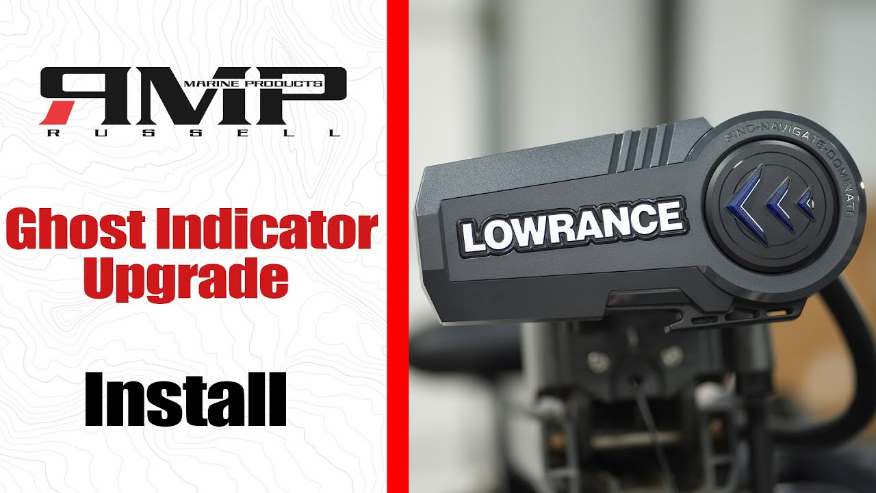 Установка обновления индикатора Lowrance Ghost X для троллингового мотора Ghost!