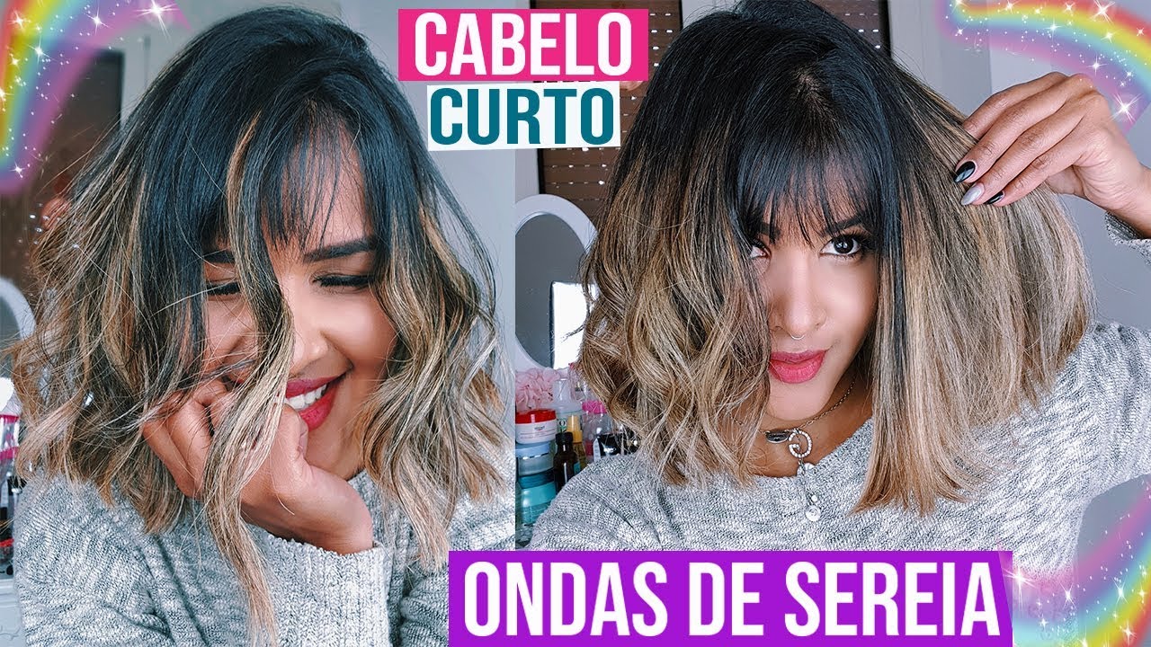 ONDAS COM CHAPINHA EM CABELO CURTO