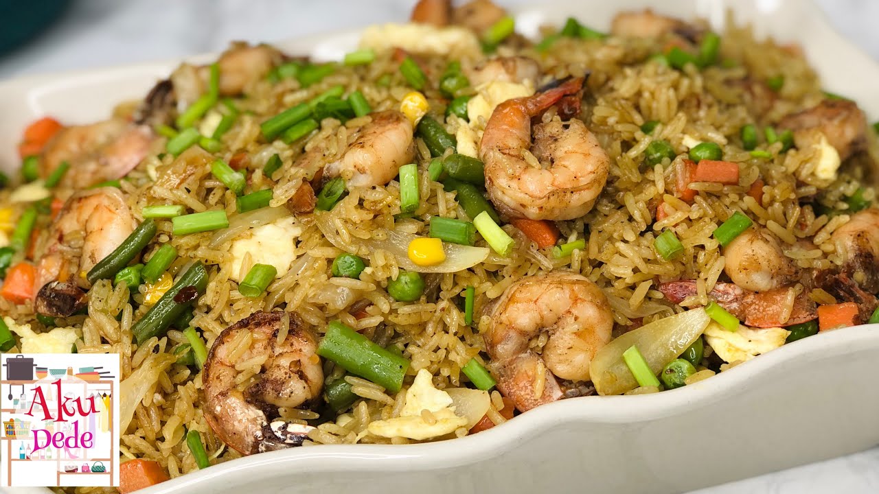 How to make EASY Shrimp fried rice | Chinese fried rice| Aku Dede