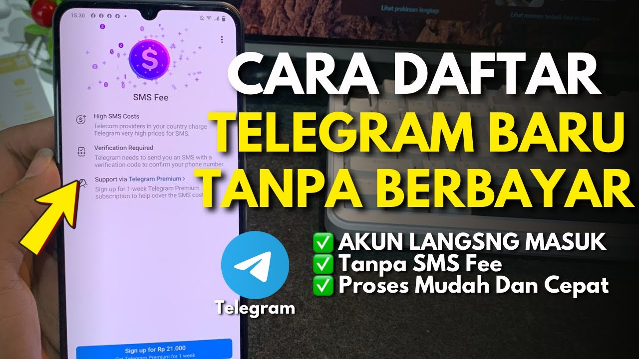 Cara Daftar Telegram Tanpa Bayar Premium | Telegram Gratis Tanpa Biaya 