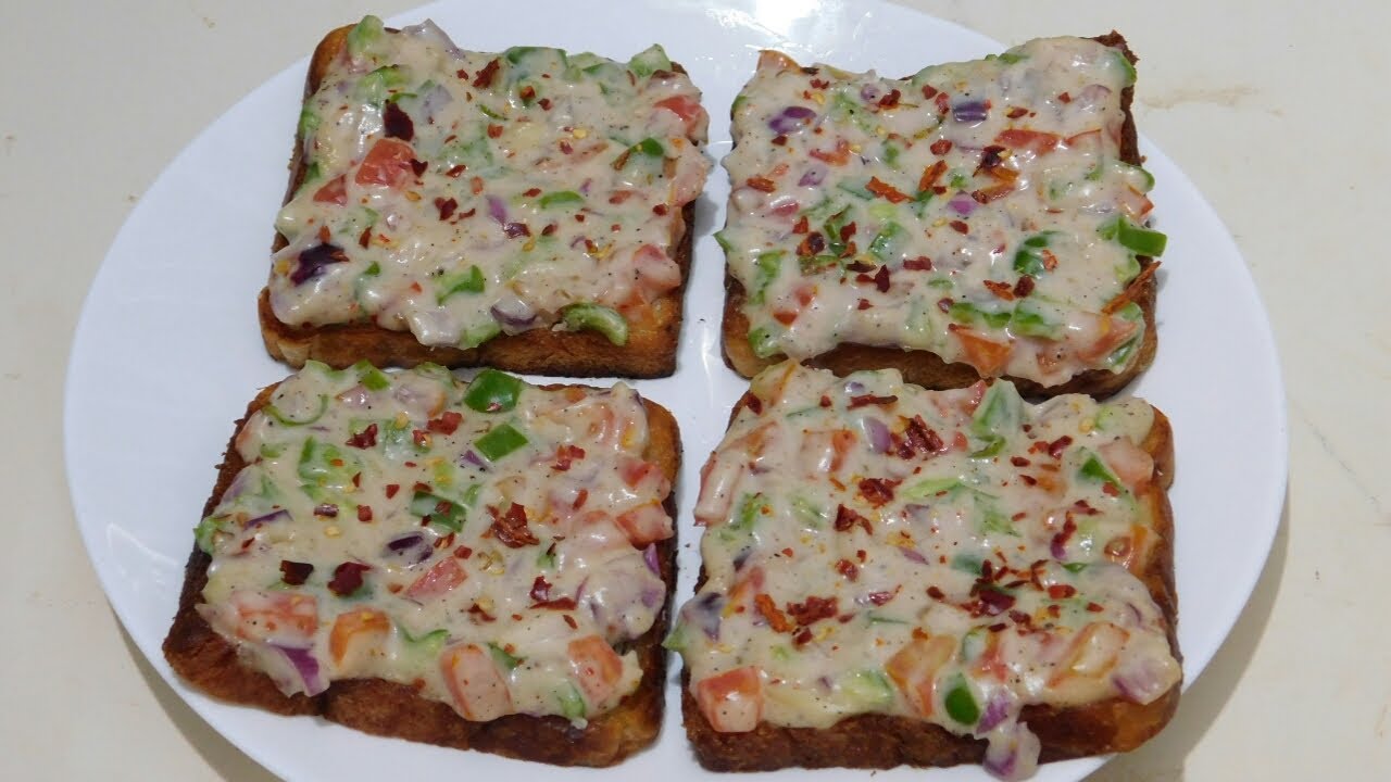 Bread Pizza Without Cheese | Homemade Bread Pizza Without Cheese |No Cheese Bread Pizza |Bread Pizza