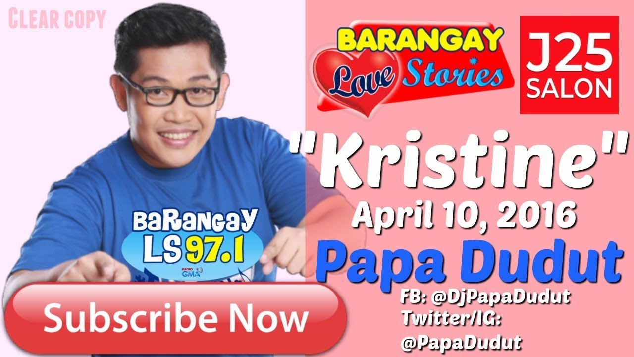 Barangay Love Stories April 10, 2016 Kristine