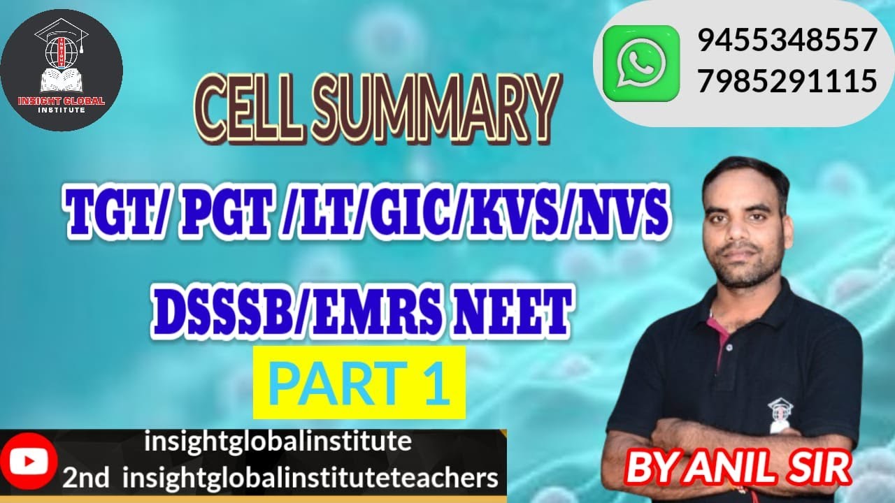 #THE UNIT OF LIFE :CELL SUMMARY# BY:ANIL SIR