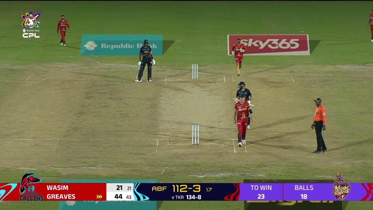 Justin Greaves is RETIRED OUT for Fabian Allen! | CPL 2024