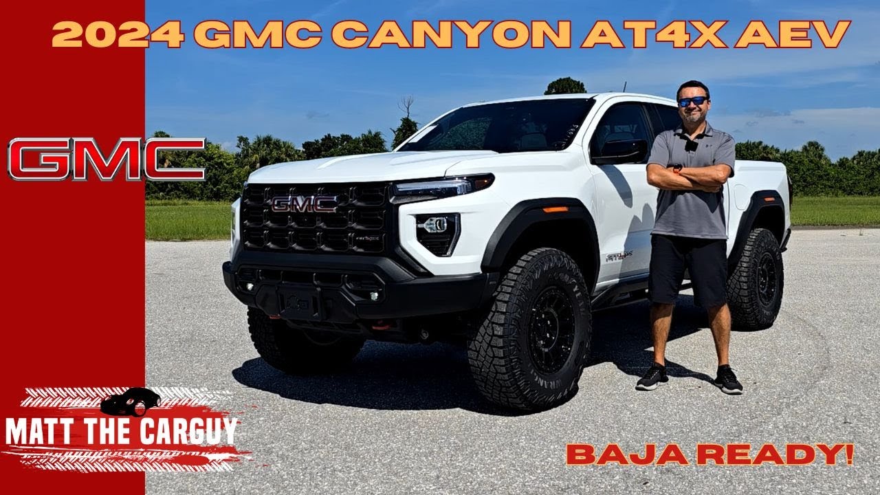 Is the 2024 GMC Canyon AT4X AEV better than Toyota Tacoma TRD Pro. Review and test drive.