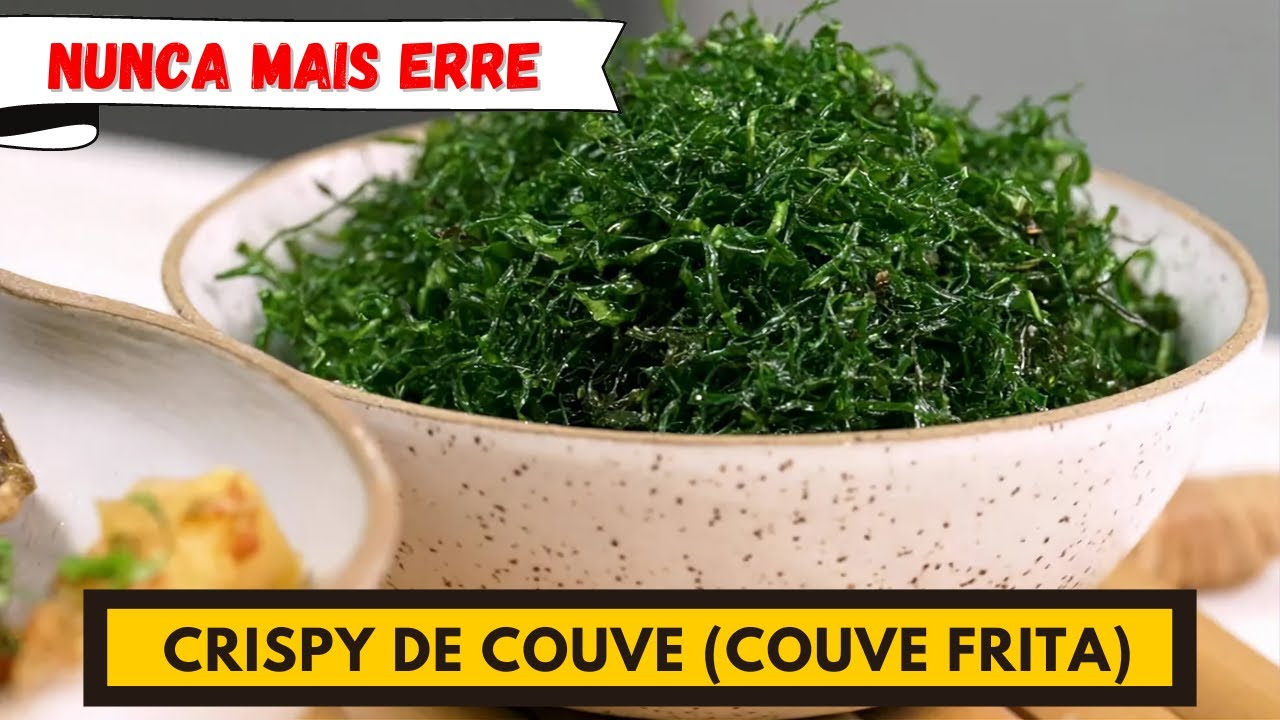 Nunca mais erre! Todos os segredos para fazer o CRISPY DE COUVE perfeito. Como fazer couve frita