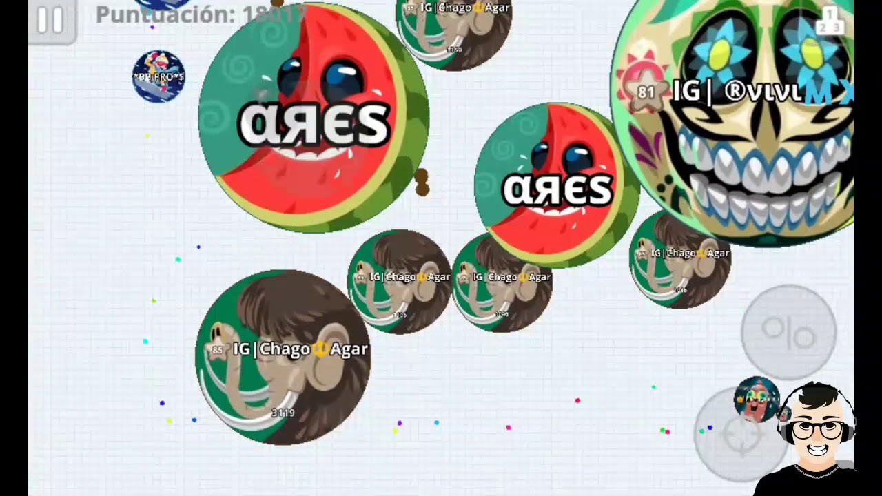 Dominando el server con amigos de agar.io