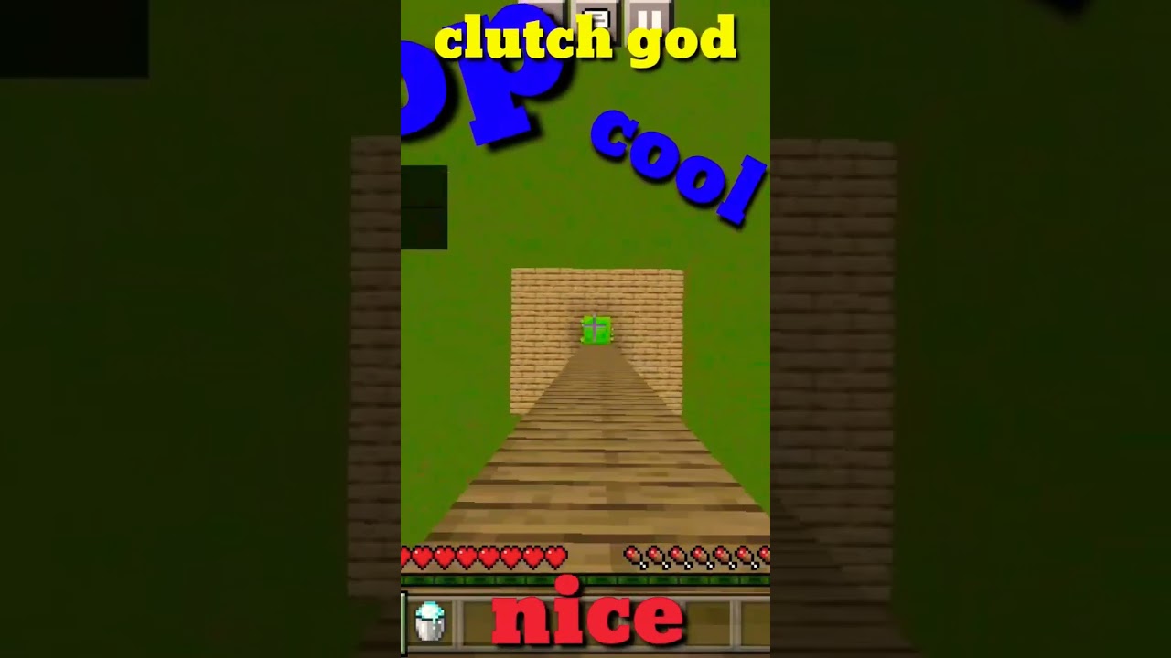 #shorts I have try slim block and power snow bucket clutch #viralvideo#minecraft #video #viralshorts