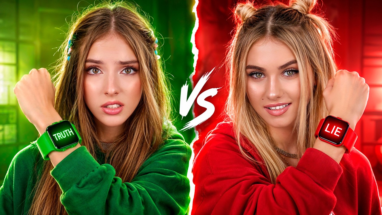 Двойняшки Правда vs Ложь! Сестры Носят Детектор Лжи Чтобы Говорить Правду