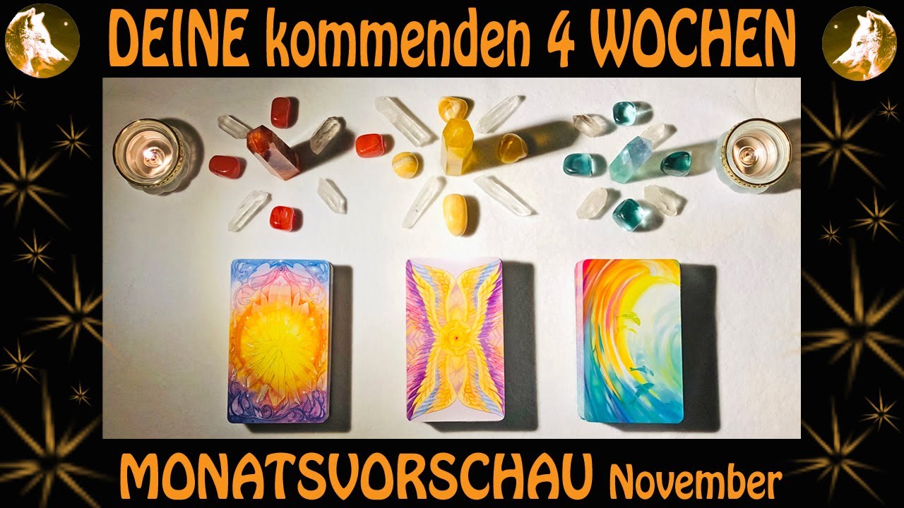 🤍🐺 Deine kommenden 4 Wochen  🐺🤍 🪶 November Vorschau 🪶  𝒫𝒾𝒸𝓀 𝒶 𝒞𝒶𝓇𝒹 ☆ Auswahlorakel ☆ Tarot