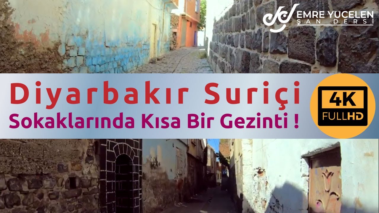 Diyarbakır Suriçi Sokaklarında Kısa Bir Gezinti ! 4K