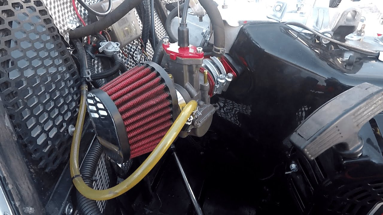 ПВК 30 на LONCIN 196 FD в самодельном снегоходе