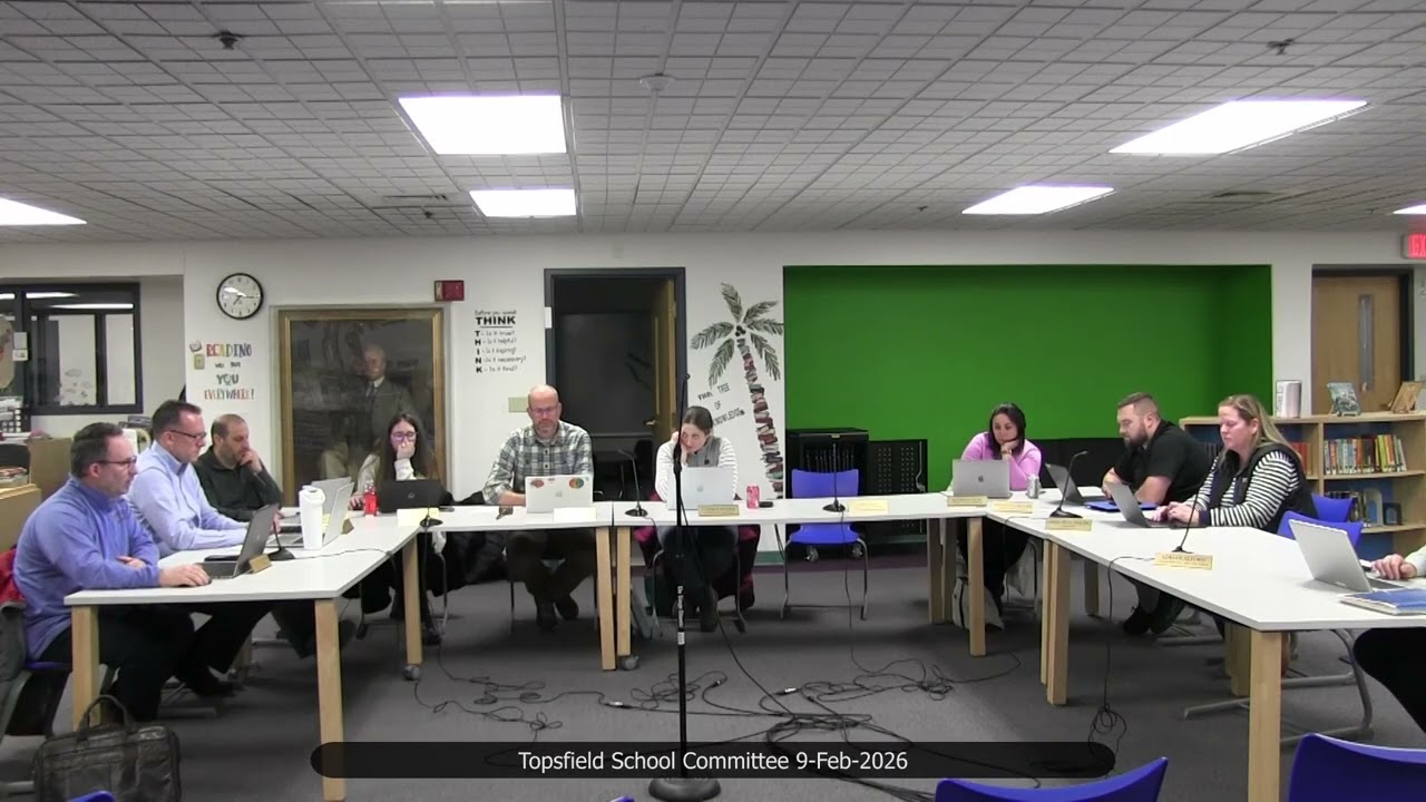 Topsfield School Committee 9-Feb-2026