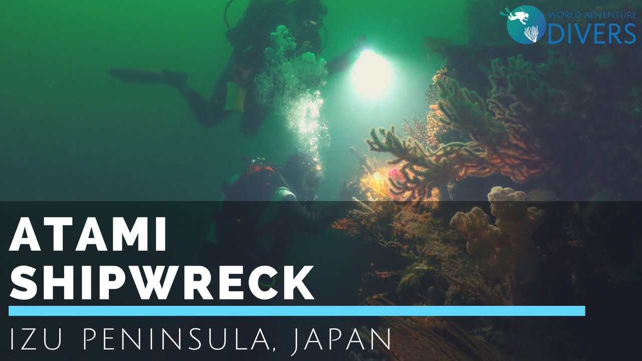 Scuba diving in Japan : Atami shipwreck, Izu Peninsula