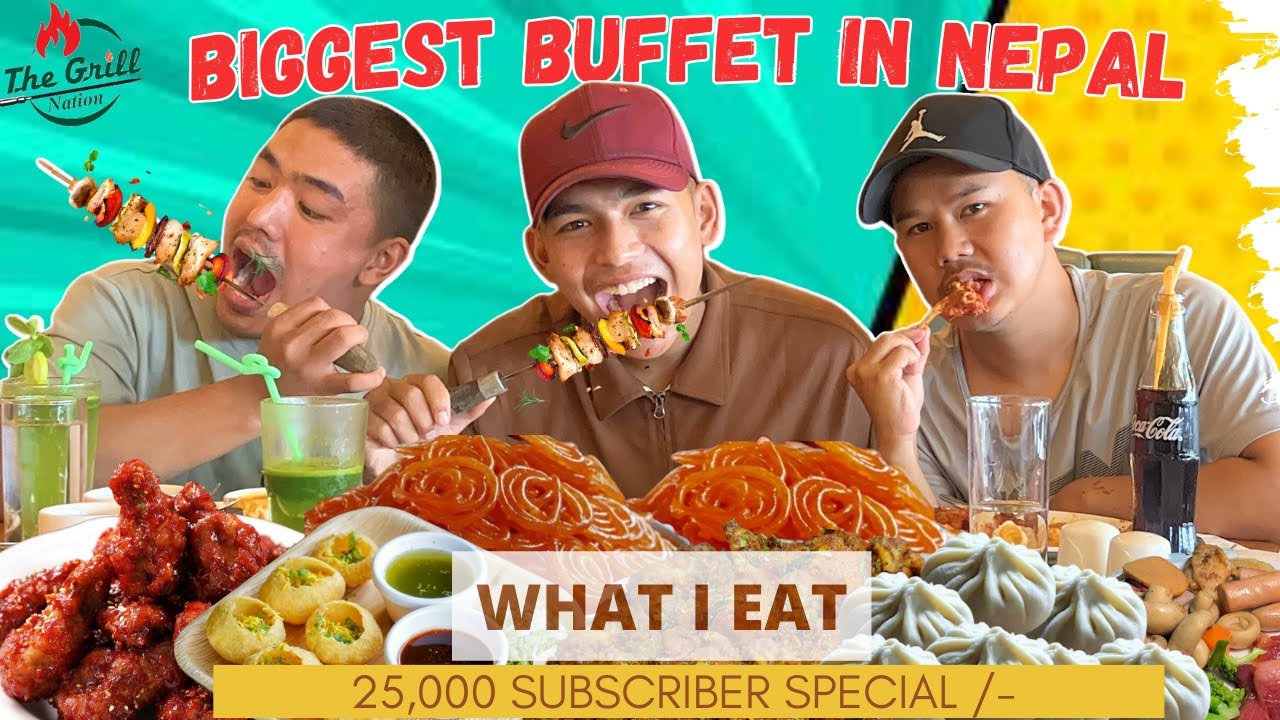 Biggest BUFFFET in Nepal !! 50+ Unlimited Items | ft. The Grill Nation